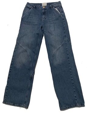 One Teaspoon Western Wonders Mid Waist
Straight Leg Denim Jeans